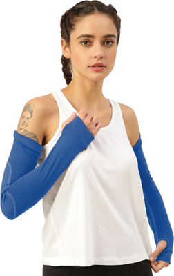 FREECULTR Bamboo Arm Sleeve For Men & Women(Free, Navy Blue)