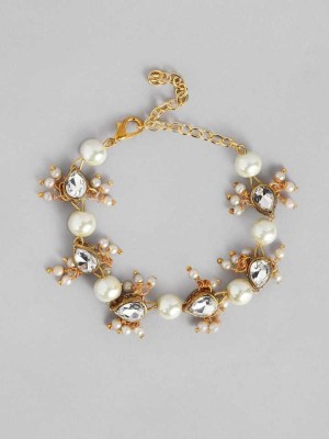 JewelShadi Alloy Pearl Gold-plated Bracelet