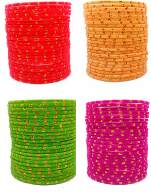 Suhagan Glass Bangle Set(Pack of 96)