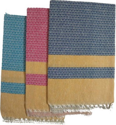 Jaipranav Cotton 250 GSM Bath Towel Set(Pack of 3)