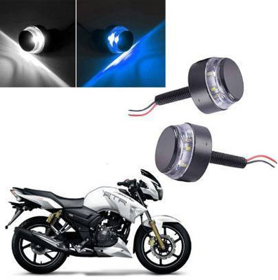 QZ DEVICE PZBLUEHANDLEBAR2PCS0277::HERO::HONDA::YAMAHA::SUZUKI::BAJAJ Bike Handlebar Weights(2 Blue, White)
