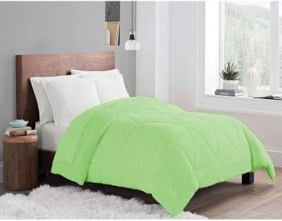 CRAZY WORLD Solid Single Comforter for  Mild Winter(Poly Cotton, burlywood)