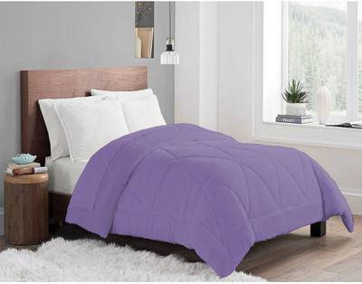 CRAZY WORLD Solid Double Comforter for  Mild Winter(Poly Cotton, cadet blue)
