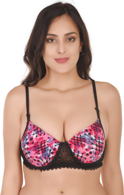 Body Lable Women Full Coverage Lightly Padded Bra(Multicolor)