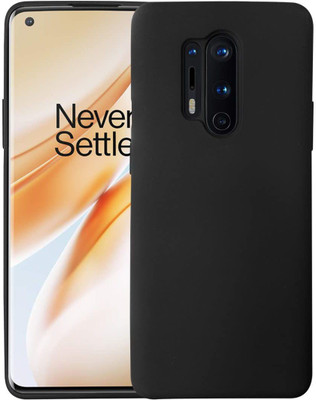MVMS Back Cover for OnePlus 8 Pro(Black, Shock Proof, Silicon, Pack of: 1)
