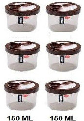 NAYASA Polypropylene Utility Container  - 150 ml(Pack of 6, Multicolor)