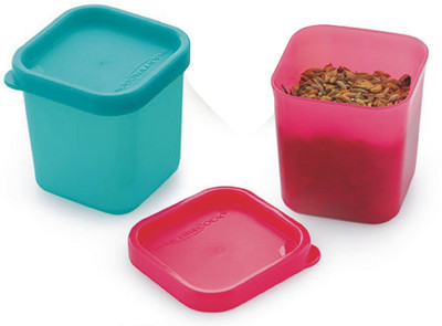 Pass Pass Plastic Grocery Container  - 100 ml(Pack of 2, Multicolor)