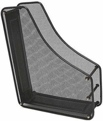 MOSHTU 1 Compartments METAL 1 TIER METAL MESH MAGAZINE STAND(Black)