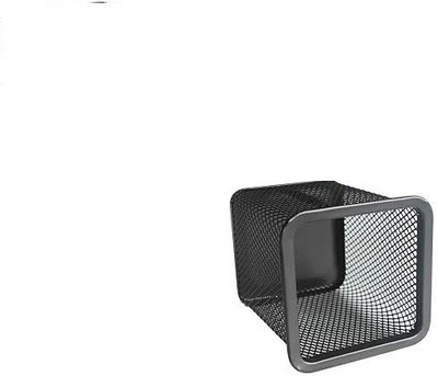 SOCHEP 1 Compartments Metal Desk Organizers(Black)