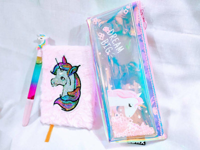 FATFISH kids A5 Diary single 100 Pages(Multicolor, Pack of 3)