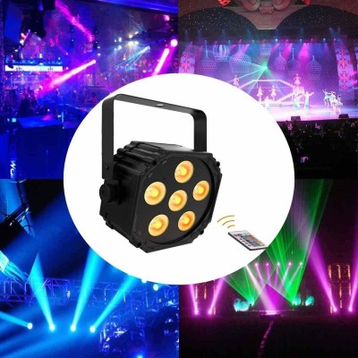Okxmz Stage Lights Full-Color LED PAR Disco Light Parties DMX Party Lights DJ Lights Shower Laser Light(Ball Diameter: 10 cm)