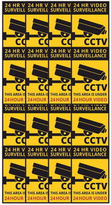 KREEPO CCTV Sign Sticker Emergency Sign