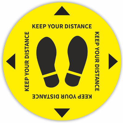 KREEPO KEEP YOUR DISTANCE Emergency Sign