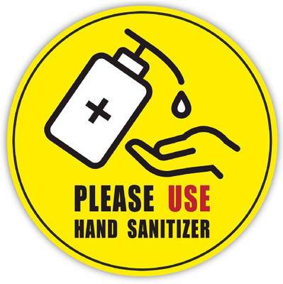 KREEPO Please Use Hand Sanitizer Emergency Sign