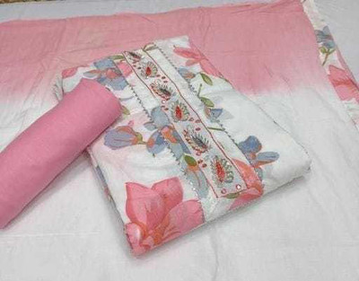Jenisha Pure Cotton Floral Print Salwar Suit Material