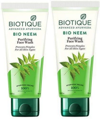 BIOTIQUE bio neem facewash 100g (pack of 2) Face Wash(200)