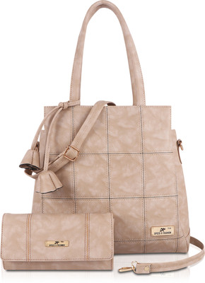 SXF SPEED X FASHION Women Beige Hand-held Bag