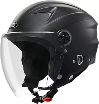 STUDDS Ray Open Fece Black (Big Visor) 580MM Size L Motorbike Helmet(Black)