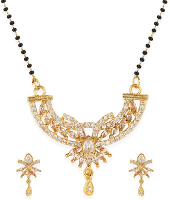 CHARMING JEWELS Brass Gold-plated Multicolor Jewellery Set(Pack of 1)