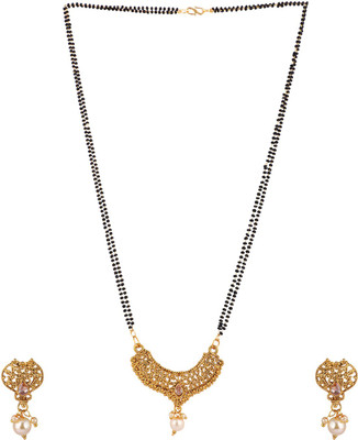 BHANA STYLE Brass Gold-plated Gold Jewellery Set(Pack of 1)
