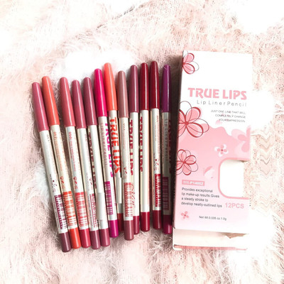 Herrlich True Lip liner Pencil Make Up Soft Non-dizzy Texture(MULTICOLORED)