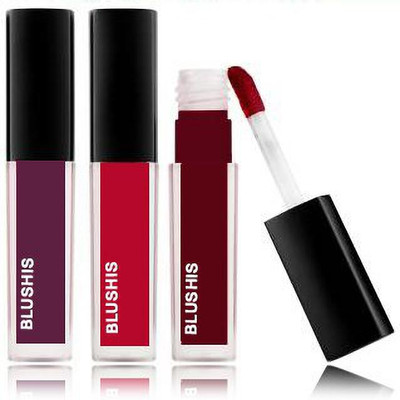 BLUSHIS HD Super Stay Longwear Sensational Liquid Matte Daily Pack Mini Combo of 3 pc(multicolour, 12 ml)