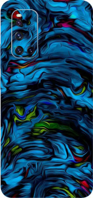 Mclaxa Skin For Vivo V19 mobile back skin, Blue Lava Mobile Skin(Blue Lava Skin With Super Matte Finish)