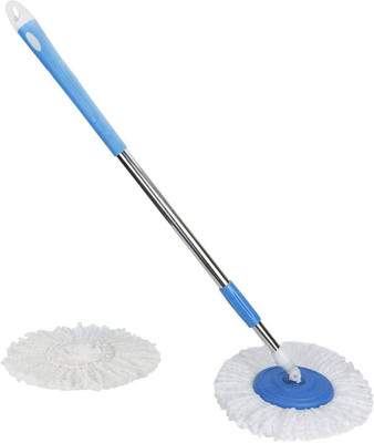 SVK Mop Stick Rod Stainless Steel 360° (BLUE) (Pack of 3) Mop Rod(Blue)