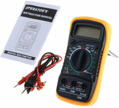 Svojas Digital Multi Meter With Back Light & Stand 830L For Testing AC/DC Voltage Digital Multimeter(Black 8000 Counts)