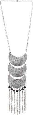 oplera spark Oplera Spark SIlver Plated Long chain for Girls and Woan Silver Plated Alloy Chain Set