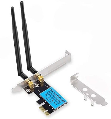 dhruvga PCIe Dual Band Wireless Network Card AC1200Mbps(DHV-PCI-0212) Network Interface Card(Black)