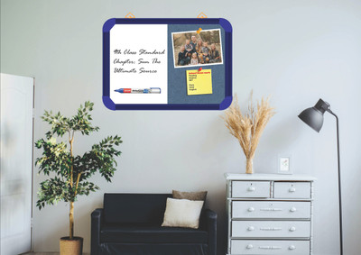 WRITING AND DISPLAY NON MAGNETIC board 3*2 feet, BLUE Aluminium (CORN FLOWER)Bulletin Board CORK Bulletin Board(CORN FLOWER)