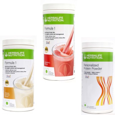 HERBALIFE Formula 1 Shake Banana+ Strawberry with Protein Powder 400 Gram Whey Protein(1.4 kg, BANANA)