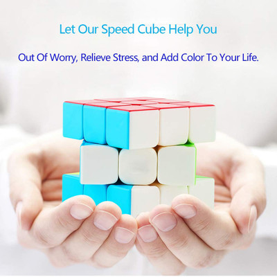 ARVANA Best Buy High Speed Puzzle Game Toys Sticker Less Magic Cubes Jigsaw Puzzle(1 Pieces)