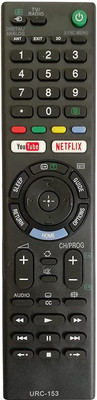 BhalTech URC-153 LCD LED Smart TV with Function YouTube & Netflix Compatible  Sony Remote Controller(Black)
