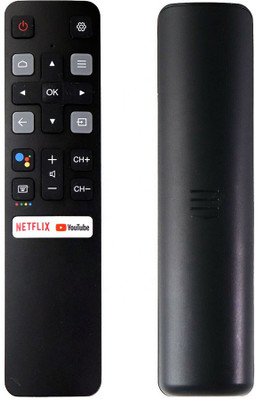 Ehop Compatible Remote for  Android Smart TV Netflix YouTube with Voice Function TCL Remote Controller(Black)