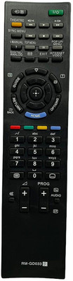 DVB RMU130 URC67 Remote Compatible for Sony Bravia LCD LED TV SONY Remote Controller(Black)