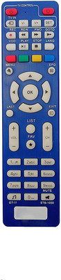 BhalTech GT-11 STB-1000 HD Set Top Box Compatible for  -Blue GTPL Remote Controller(Blue)