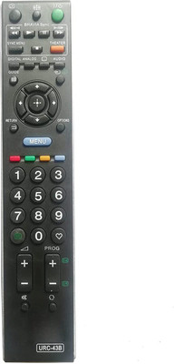 BhalTech URC-43B RM-GA009 RM-GA015 LED LCD Universal Compatible with  Sony Remote Controller(Black)