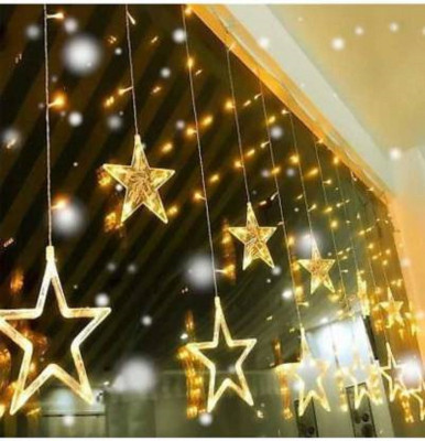 Sheling 138 LEDs 3.05 m Yellow Flickering Star Rice Lights(Pack of 1)