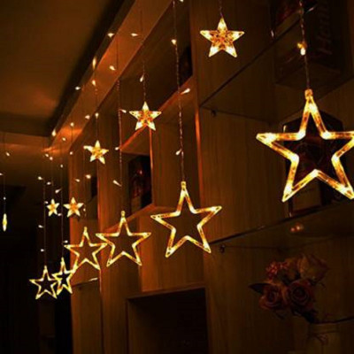 Sheling 138 LEDs 3.05 m Yellow Flickering Star Rice Lights(Pack of 1)
