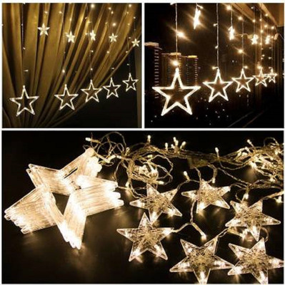 Sheling 138 LEDs 3.05 m Yellow Flickering Star Rice Lights(Pack of 1)