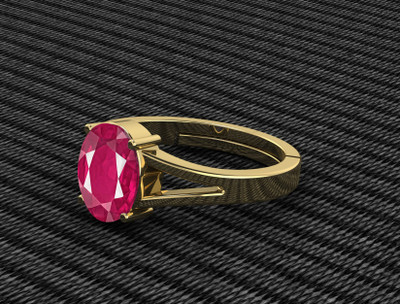 Sidhi shree Natural 13.25 Ratti Manik Ruby Gem Stone With Leb Certificate Stone Ruby Ring