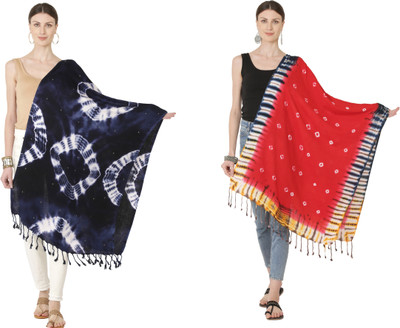 Sriyaana Printed Satin Blend Women Scarf, Stole, Fancy Scarf