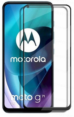 MOBIGENIX Edge To Edge Tempered Glass for MOTO G71 5G,MOTOROLA G71 5G(Pack of 1)