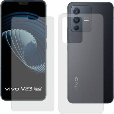 PONDRIK Front and Back Screen Guard for vivo V23 5G(Pack of 2)