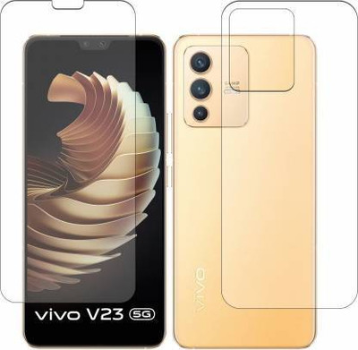 PONDRIK Front and Back Tempered Glass for vivo V23 5G(Pack of 2)