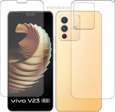 PONDRIK Front and Back Screen Guard for vivo V23 5G(Pack of 2)