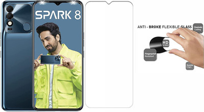 VDAT Tempered Glass Guard for Tecno Spark 8T(Pack of 1)