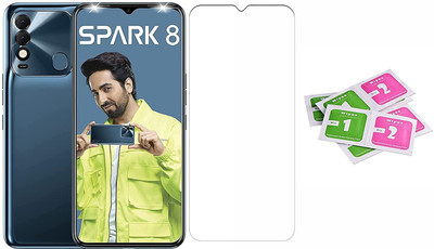 VDAT Tempered Glass Guard for Tecno Spark 8T(Pack of 1)